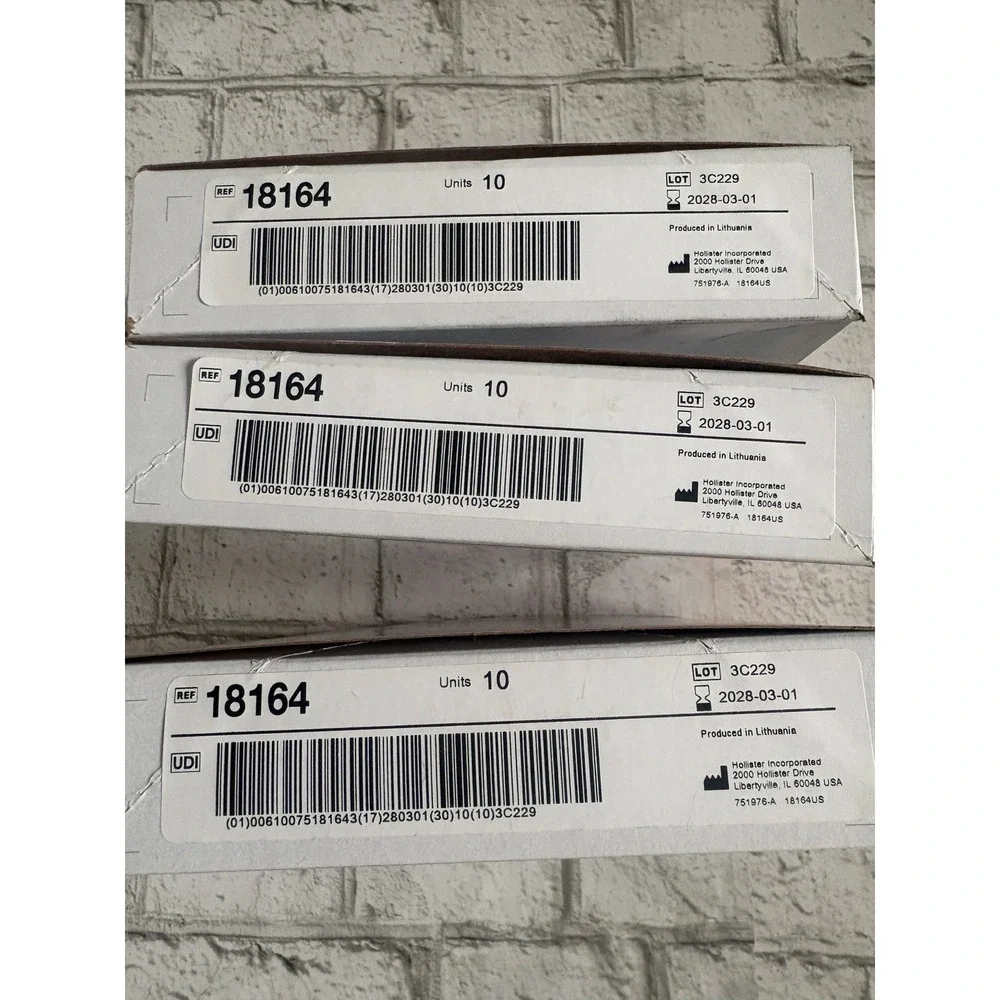 3 Boxes (30) Hollister 18164 2 Pc. Drainable Ostomy Pouch 2 3/4